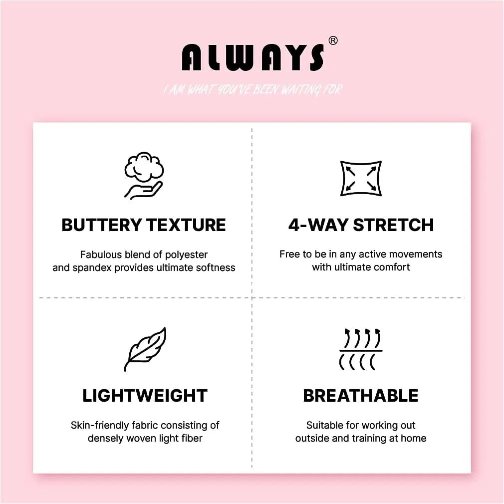 ALWAYS Booty Shorts for Women - High Waisted Super Soft Dolphin Shorts