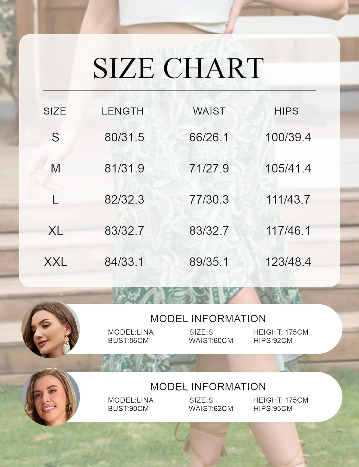 Aupuls Summer High Low Boho Skirts for Women Floral Beach Vacation Midi Skirt Casual