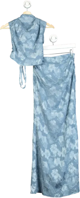 Blue Floral Two-Piece Set UK 10