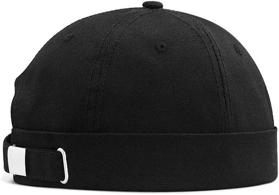 Brimless Cap Skullcap Rolled Cuff No Visor Beanie Sailor Hat for L/XXL Big Head