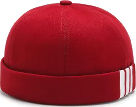Dome Brimless Hats for Women Men Beanie Docker Cap Sailor Skull Cap