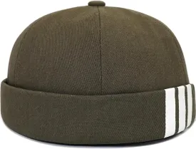Dome Brimless Hats for Women Men Beanie Docker Cap Sailor Skull Cap