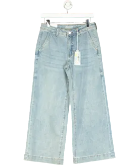 Guess Blue Jeans Wide Leg A Vita Media W27