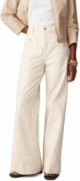 Oprah's Favorite - Tummy Control Sailor Wide Leg Trouser | Chiccurva Jeans | Wide Leg Cropped Denim Pants