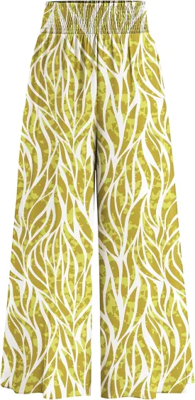 PRETTYGARDEN Women's 2025 Summer Flowy Wide Leg Palazzo Pants Dressy Casual Elastic High Waisted Pockets Boho Beach Trousers